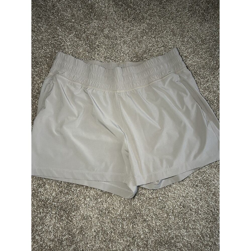 Free Fly Women's Beige Pull-On Breeze Shorts, Size XLarge Activewear Summer